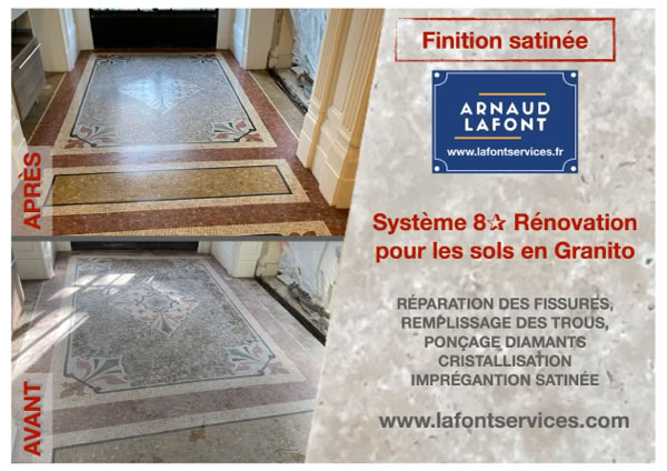 Granito Terrazzo poncage cristallisation