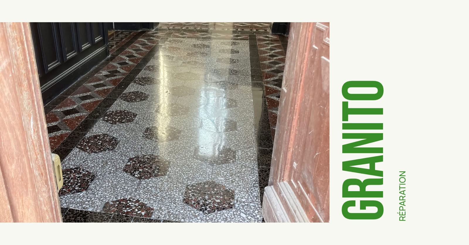 Granito Terrazzo poncage cristallisation