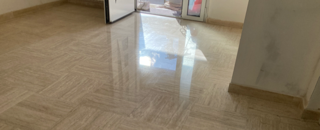 poncer travertin cristallisation