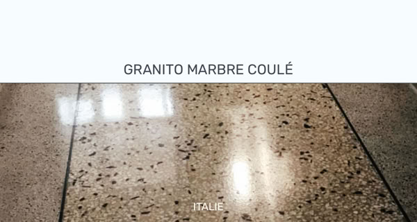 Granito Terrazzo poncage cristallisation