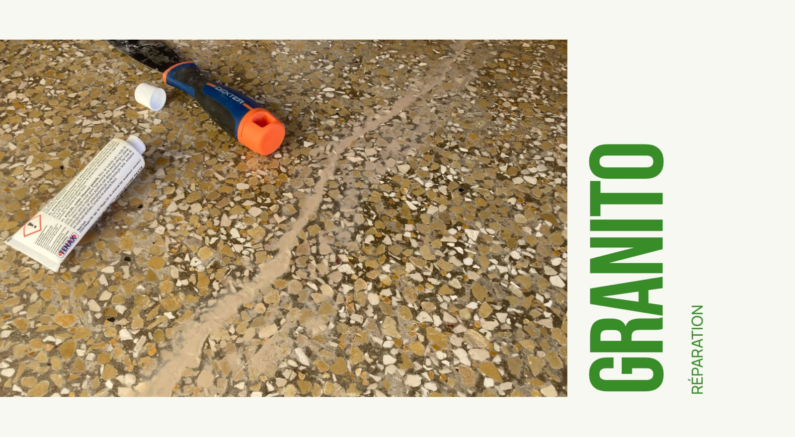 Granito Terrazzo poncage cristallisation