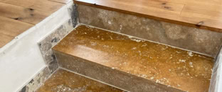 Escaliers Poncage et cristallisation