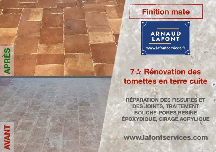 Décapage tomettes en terre cuite auvergne rhone alpes