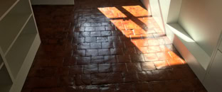 Décapage de tomettes en terre cuite à Lyon