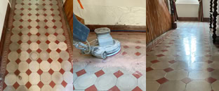 Carreaux ciment Poncage et cristallisation