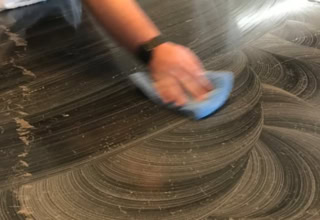 Services de ponçage et de cristallisation de marbre