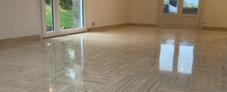 poncer travertin cristallisation