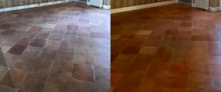 Décapage de tomettes en terre cuite à Lyon