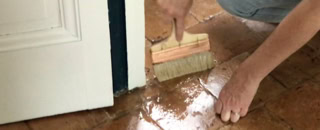 Tomettes en terre cuite - Décapage et traitements