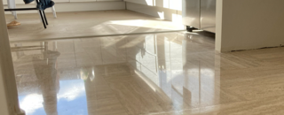 poncer travertin cristallisation