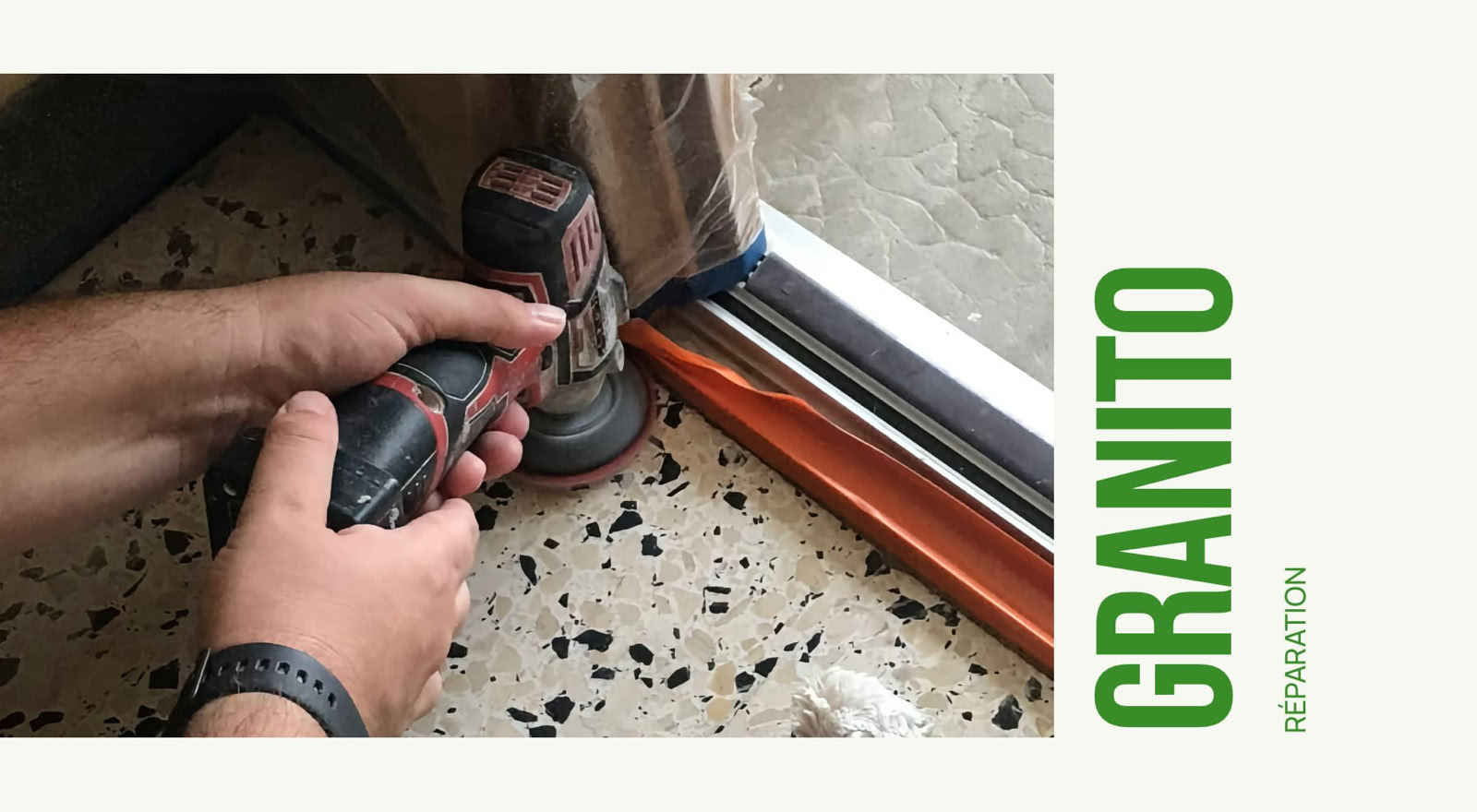 Granito Terrazzo poncage cristallisation