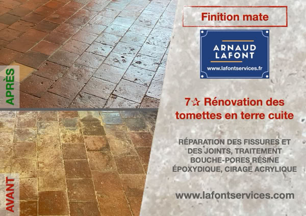 Décapage tomettes en terre cuite auvergne rhone alpes
