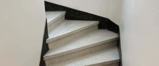 Escaliers Poncage et cristallisation