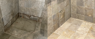 rénovation et cristallisation vasques en marbre