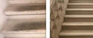 Escaliers Poncage et cristallisation