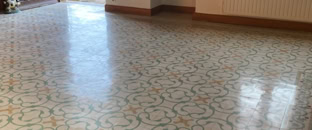 Carreaux ciment Poncage et cristallisation