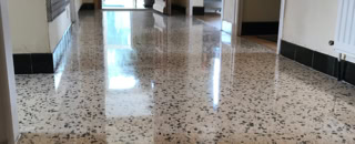 Granito Terrazzo poncage cristallisation rénovation