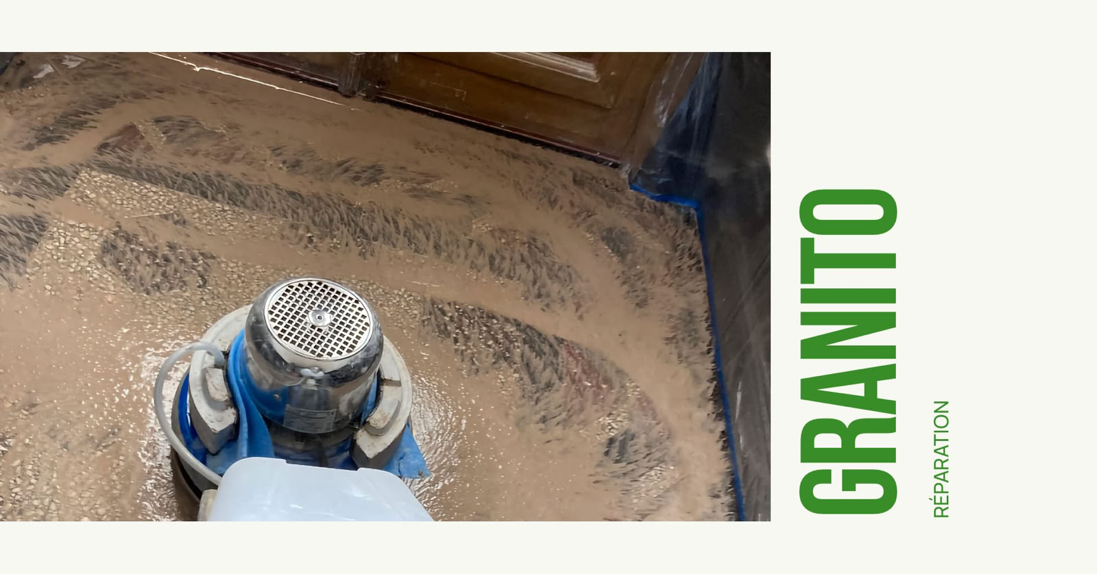 Granito Terrazzo poncage cristallisation