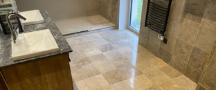 rénovation et cristallisation vasques en marbre