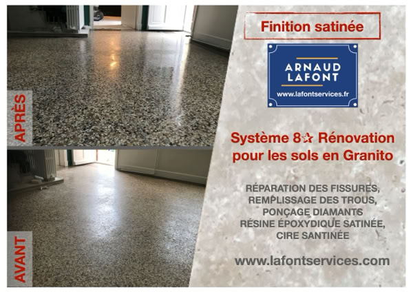 Granito Terrazzo poncage cristallisation